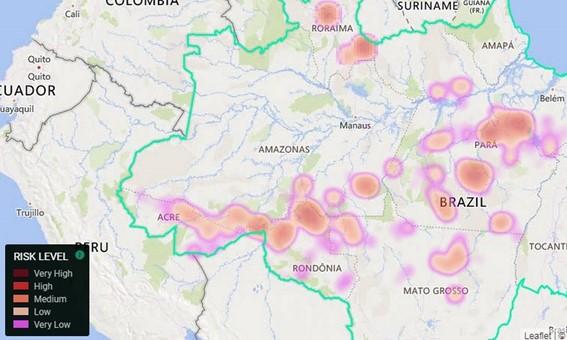 IA antecipa risco de devastação na Amazônia