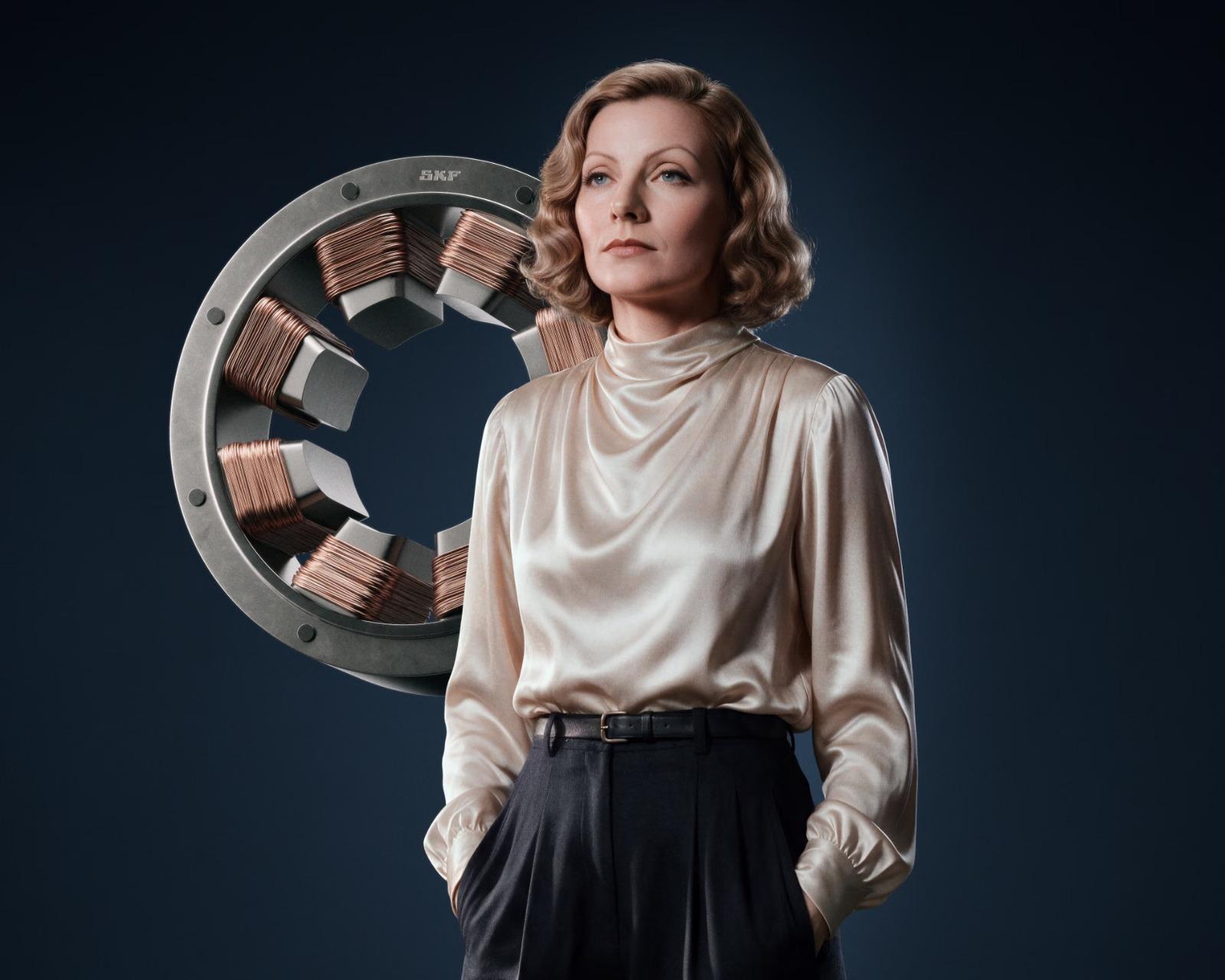 IA recria Greta Garbo para um anúncio de uma empresa sueca